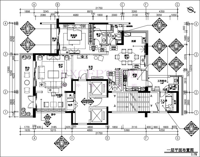 【新簽約】鯨山九期復式豪宅軟裝設計-別墅設計,軟裝設計,室內設計,豪宅設計,深圳例外軟裝設計公司